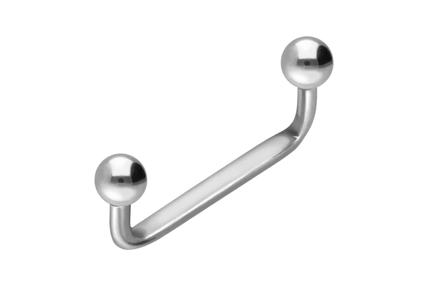 Titan Surface Barbell Piercing FLACH (90 Grad) mit Kugeln